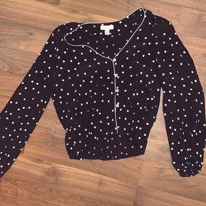 Long sleeve Top Shop blouse